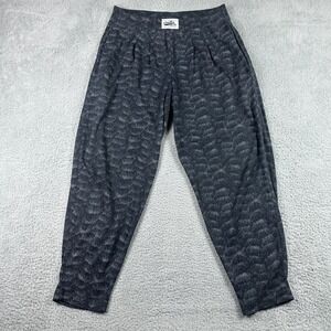 California Crazee Wear Vintage 90s Baggy Pants Mens Large Black Parachute